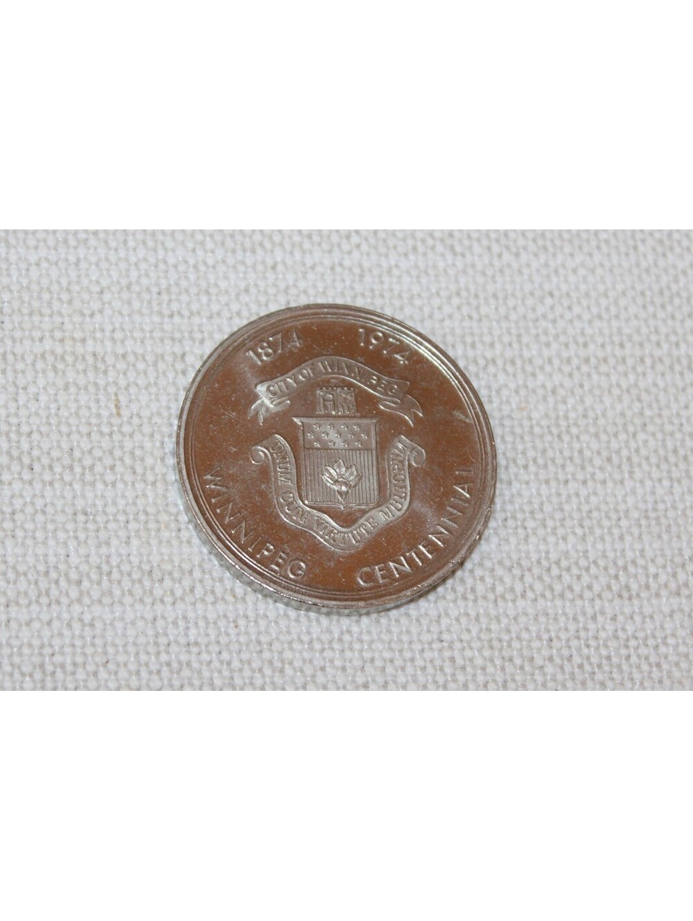 1974 Winnipeg Centennial Token Medal 1874–1974 Red River Expedition Canada